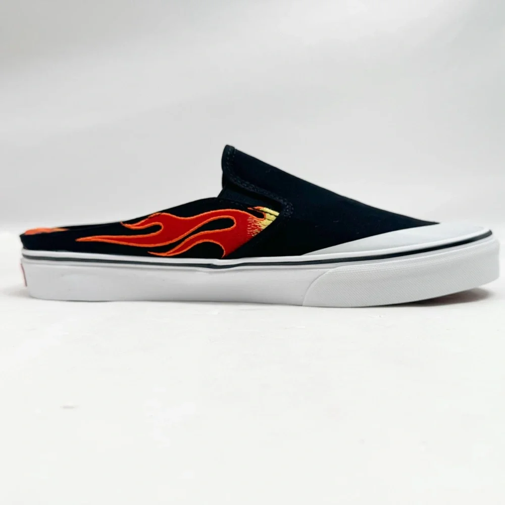 Vans x A$AP Worldwide Classic Slip-On Mules Black Flame - Picture 5 of 16